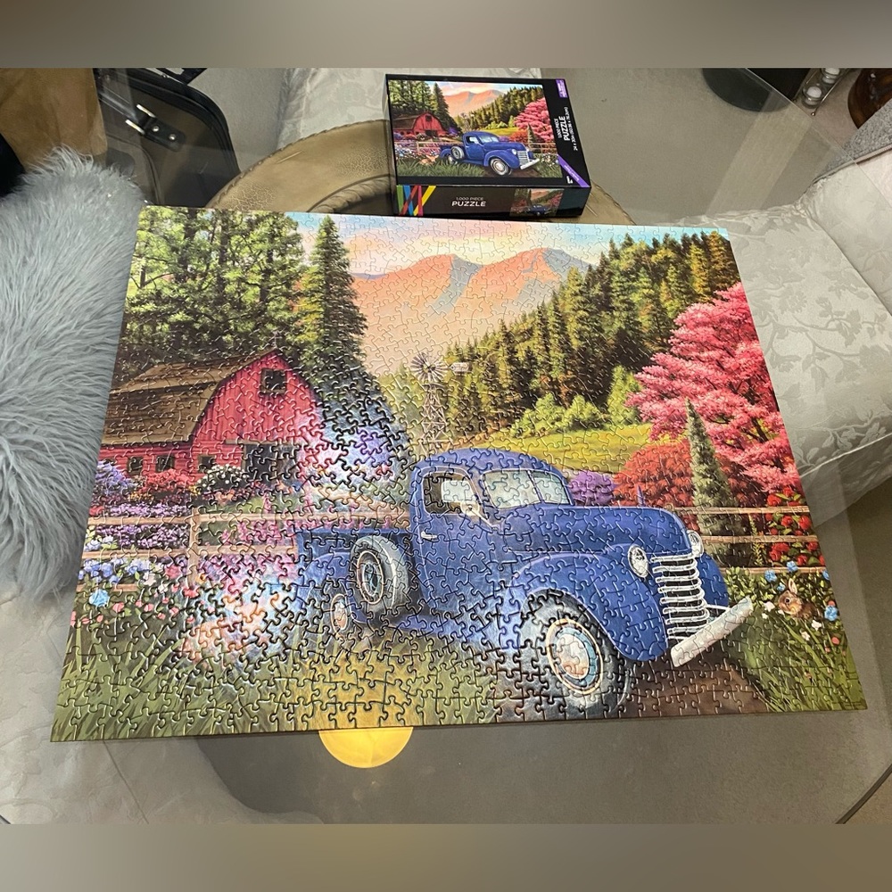 Brother Sister Design Studio 1000 Piece Puzzle 27x39in Vintage Truck Scene